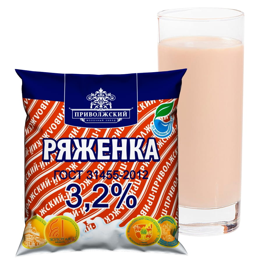 222Ряженка 3,2 % 450 г.
